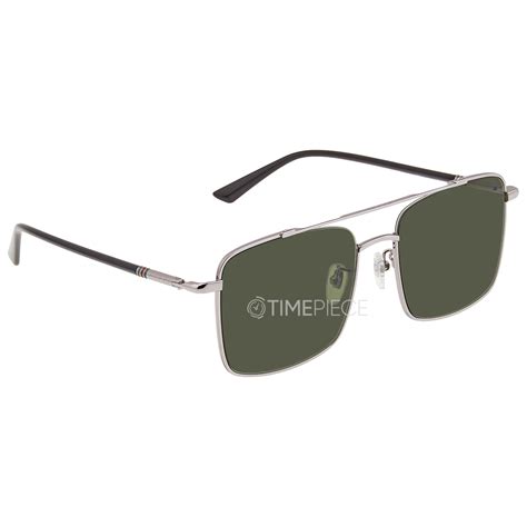 Gucci Green Aviator Men's Sunglasses GG0610SK